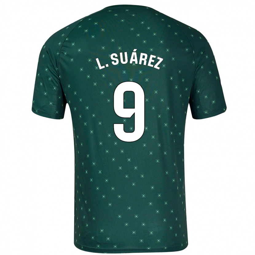Danxen Kvinder Luis Suárez #9 Mørkegrøn Udebane Spillertrøjer 2024/25 Trøje T-Shirt