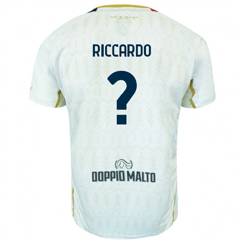 Danxen Kvinder Riccardo Congiu #0 Hvid Udebane Spillertrøjer 2024/25 Trøje T-Shirt