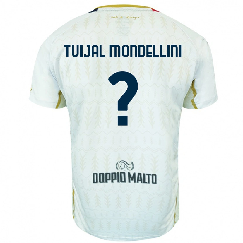 Danxen Kvinder Luca Tuijal Mondellini #0 Hvid Udebane Spillertrøjer 2024/25 Trøje T-Shirt
