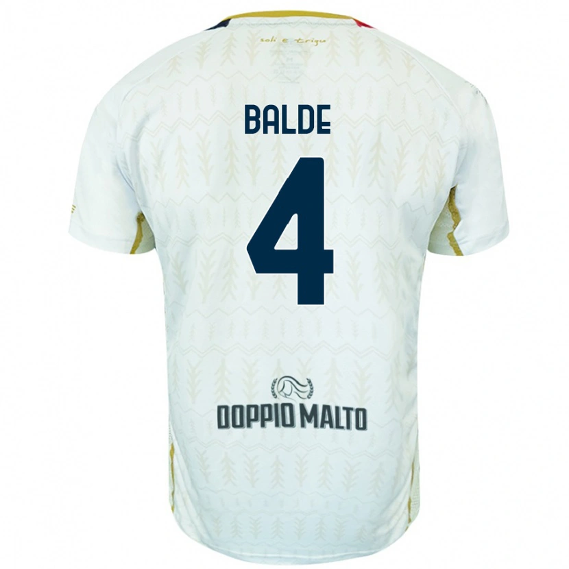 Danxen Kvinder Mamadou Balde #4 Hvid Udebane Spillertrøjer 2024/25 Trøje T-Shirt