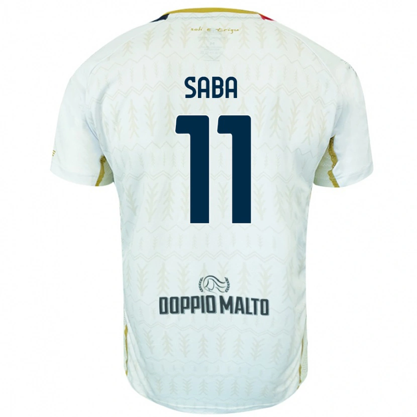 Danxen Kvinder Alessio Saba #11 Hvid Udebane Spillertrøjer 2024/25 Trøje T-Shirt