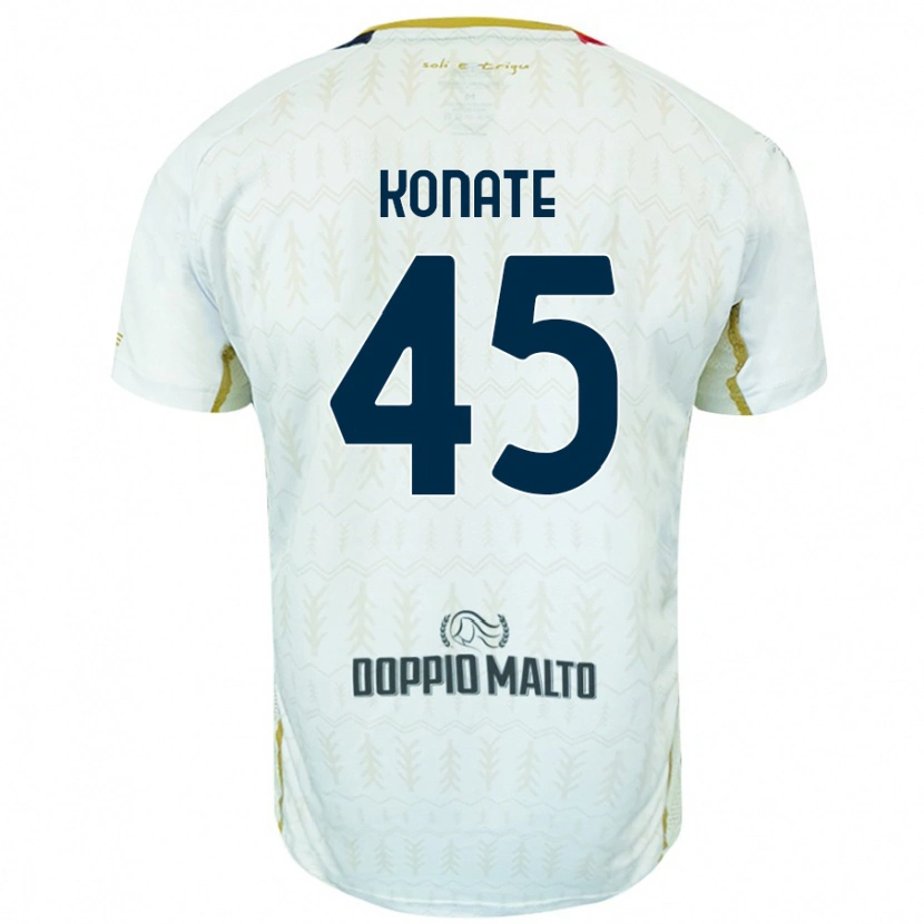 Danxen Kvinder Ismael Konate #45 Hvid Udebane Spillertrøjer 2024/25 Trøje T-Shirt