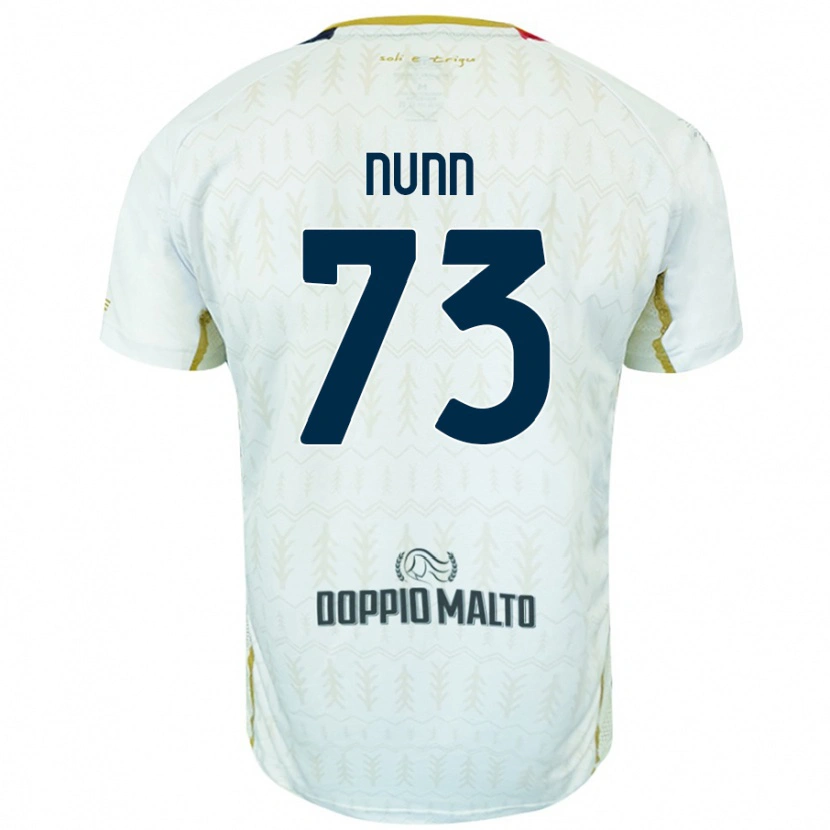 Danxen Kvinder Jack Nunn #73 Hvid Udebane Spillertrøjer 2024/25 Trøje T-Shirt