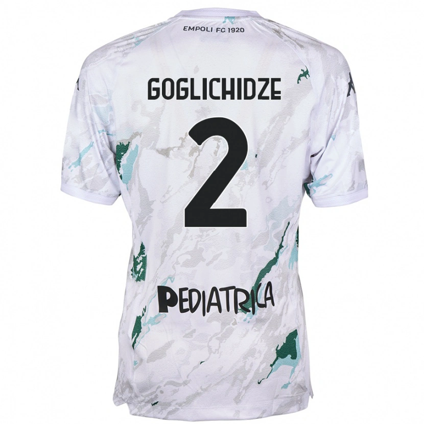 Danxen Kvinder Saba Goglichidze #2 Grå Udebane Spillertrøjer 2024/25 Trøje T-Shirt