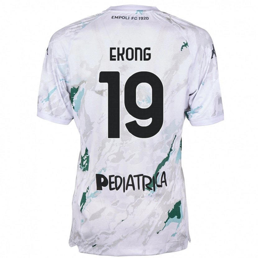 Danxen Kvinder Emmanuel Ekong #19 Grå Udebane Spillertrøjer 2024/25 Trøje T-Shirt