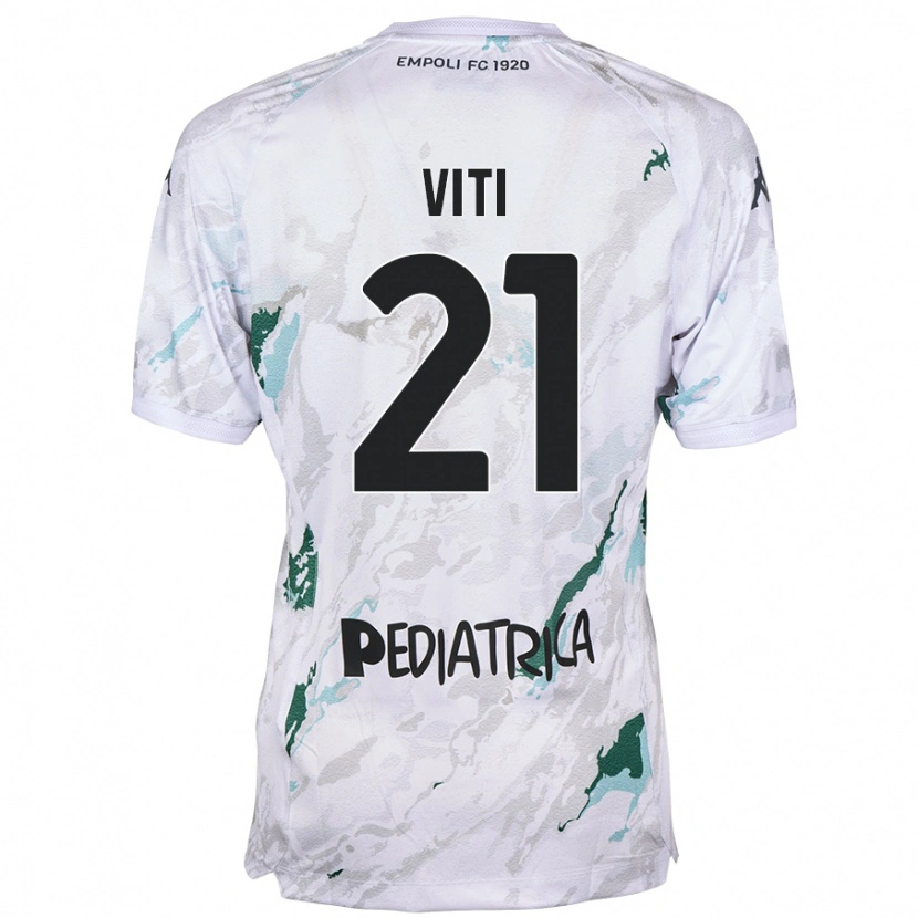 Danxen Kvinder Mattia Viti #21 Grå Udebane Spillertrøjer 2024/25 Trøje T-Shirt