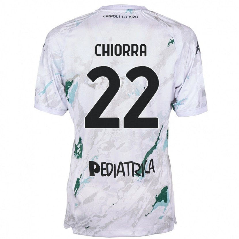 Danxen Kvinder Niccolò Chiorra #22 Grå Udebane Spillertrøjer 2024/25 Trøje T-Shirt