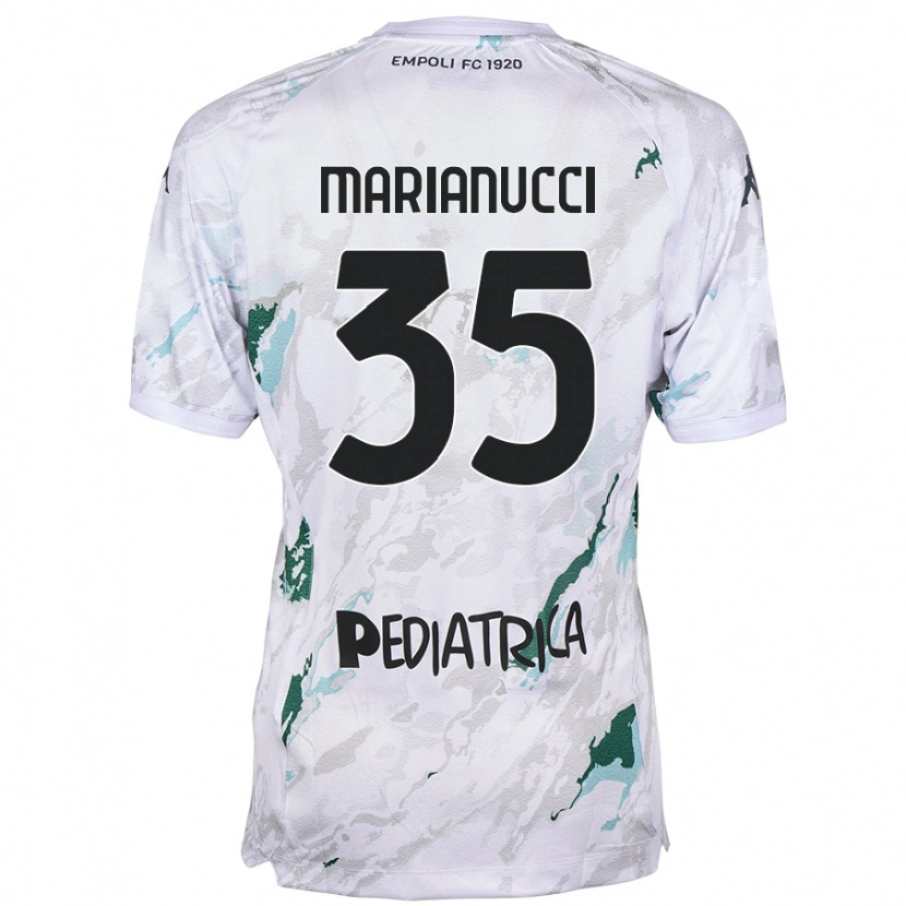 Danxen Kvinder Luca Marianucci #35 Grå Udebane Spillertrøjer 2024/25 Trøje T-Shirt