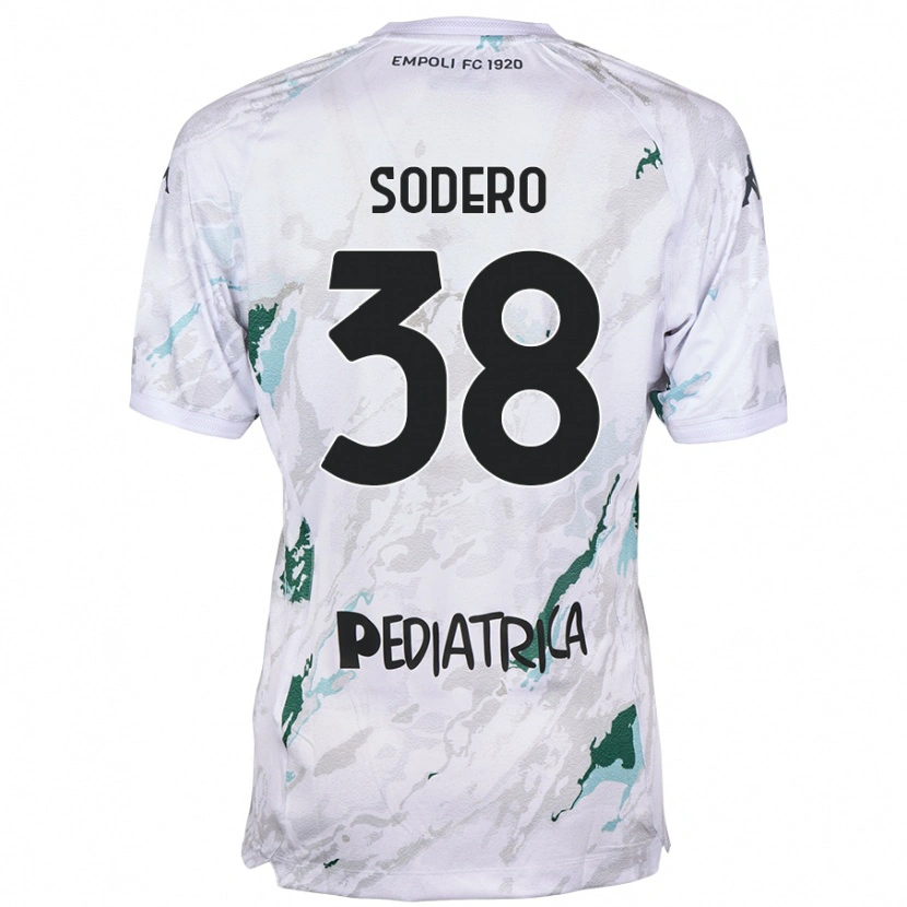 Danxen Kvinder Andrea Sodero #38 Grå Udebane Spillertrøjer 2024/25 Trøje T-Shirt