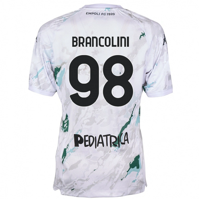 Danxen Kvinder Federico Brancolini #98 Grå Udebane Spillertrøjer 2024/25 Trøje T-Shirt