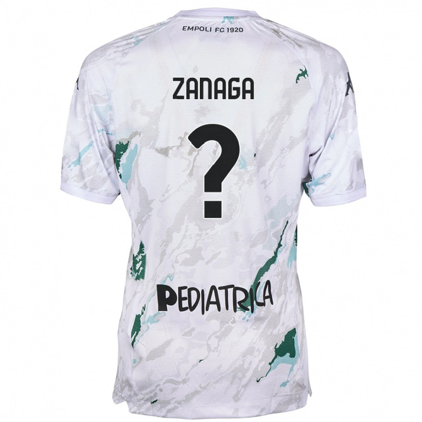 Danxen Kvinder Edoardo Zanaga #0 Grå Udebane Spillertrøjer 2024/25 Trøje T-Shirt
