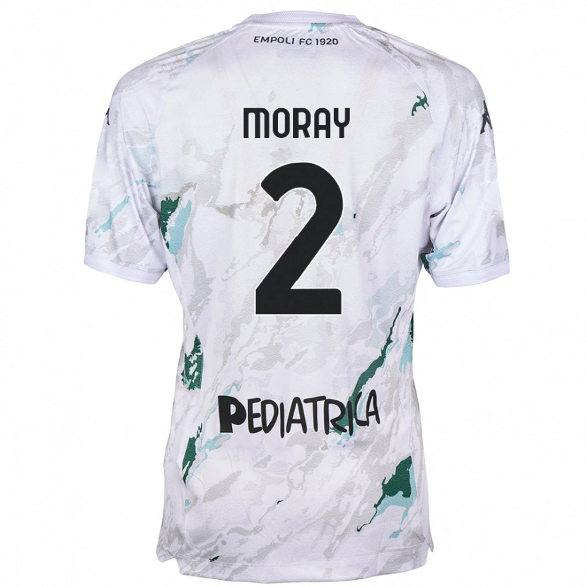 Danxen Kvinder Jeremy Moray #2 Grå Udebane Spillertrøjer 2024/25 Trøje T-Shirt