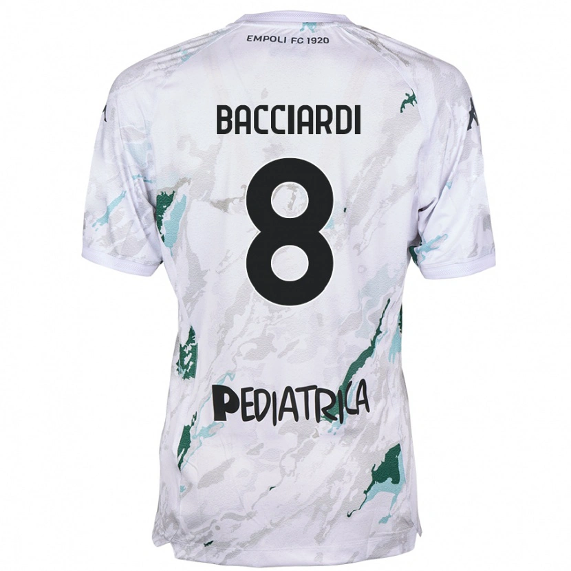 Danxen Kvinder Andrea Bacciardi #8 Grå Udebane Spillertrøjer 2024/25 Trøje T-Shirt