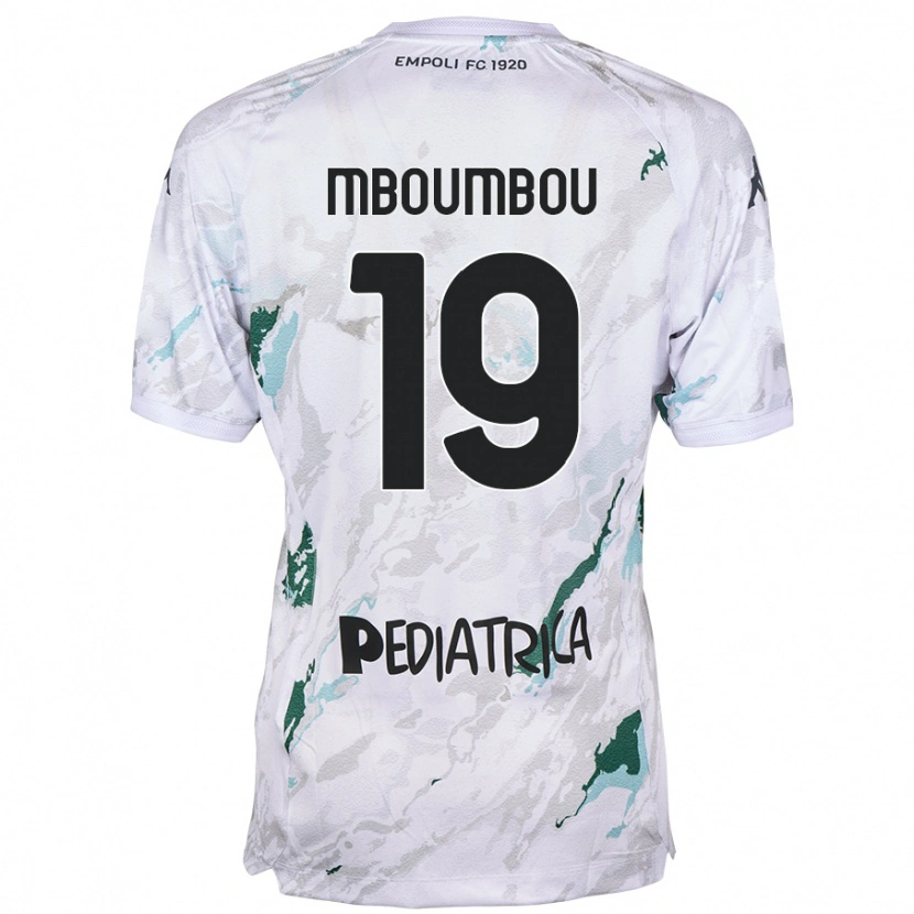Danxen Kvinder Arnaud Mboumbou #19 Grå Udebane Spillertrøjer 2024/25 Trøje T-Shirt