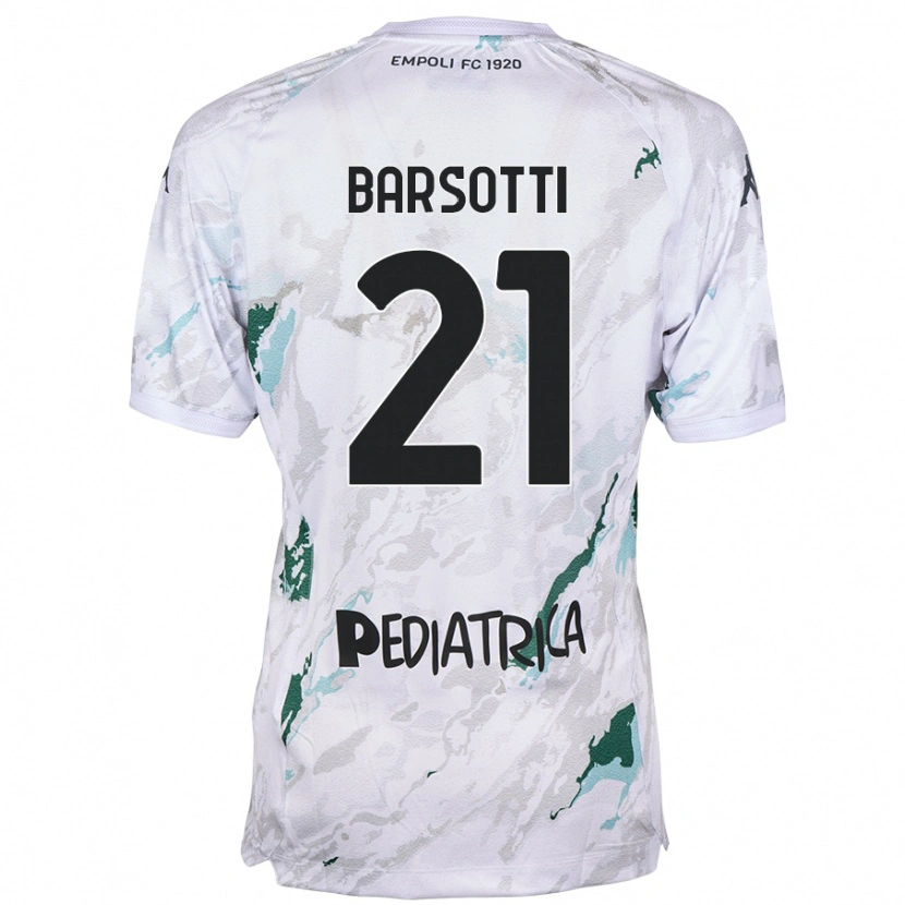 Danxen Kvinder Leonardo Barsotti #21 Grå Udebane Spillertrøjer 2024/25 Trøje T-Shirt