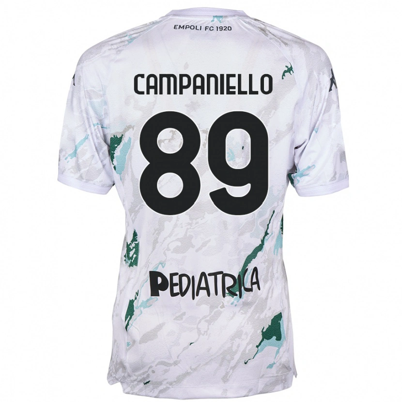 Danxen Kvinder Thomas Campaniello #89 Grå Udebane Spillertrøjer 2024/25 Trøje T-Shirt