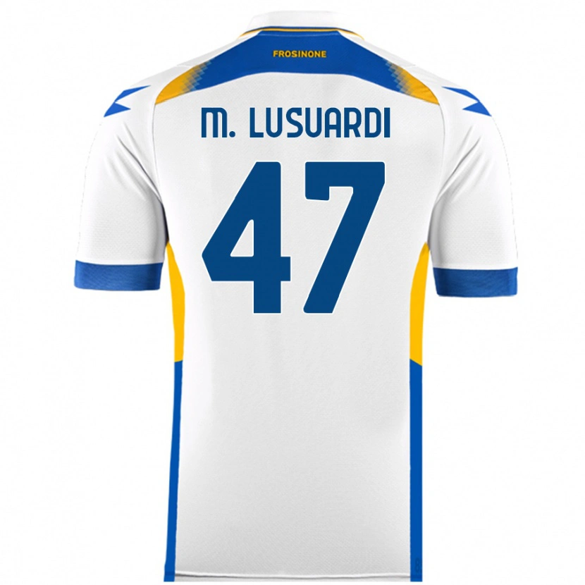 Danxen Kvinder Mateus Lusuardi #47 Hvid Udebane Spillertrøjer 2024/25 Trøje T-Shirt