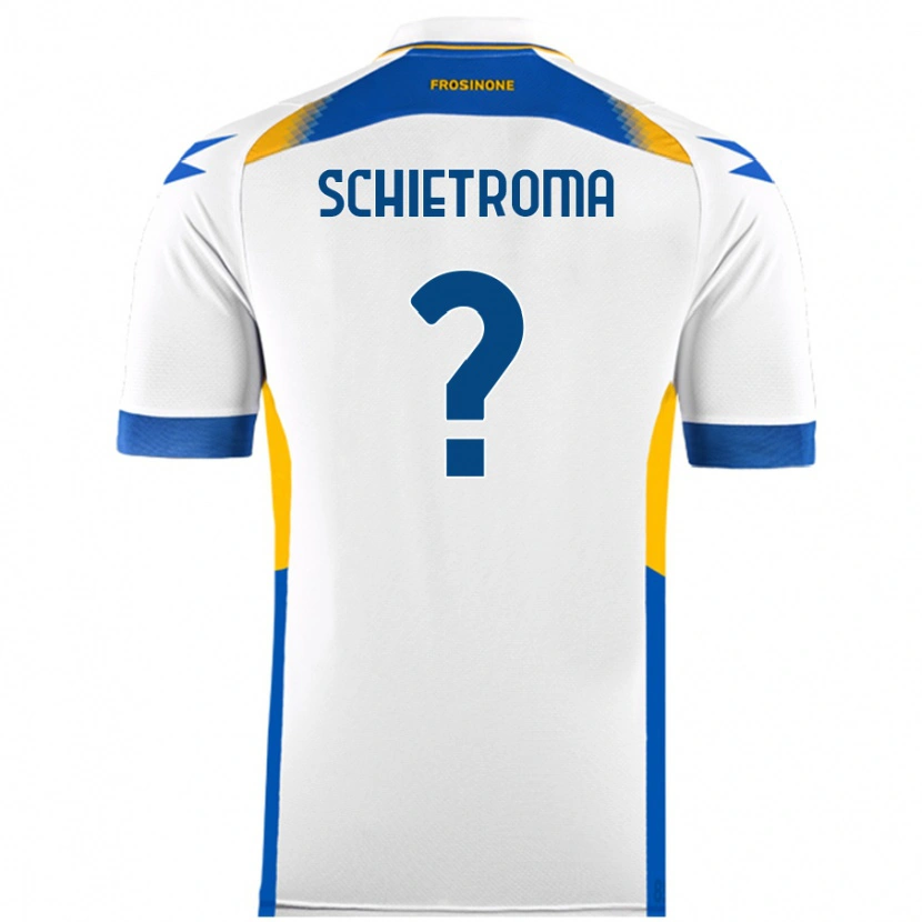 Danxen Kvinder Lorenzo Schietroma #0 Hvid Udebane Spillertrøjer 2024/25 Trøje T-Shirt