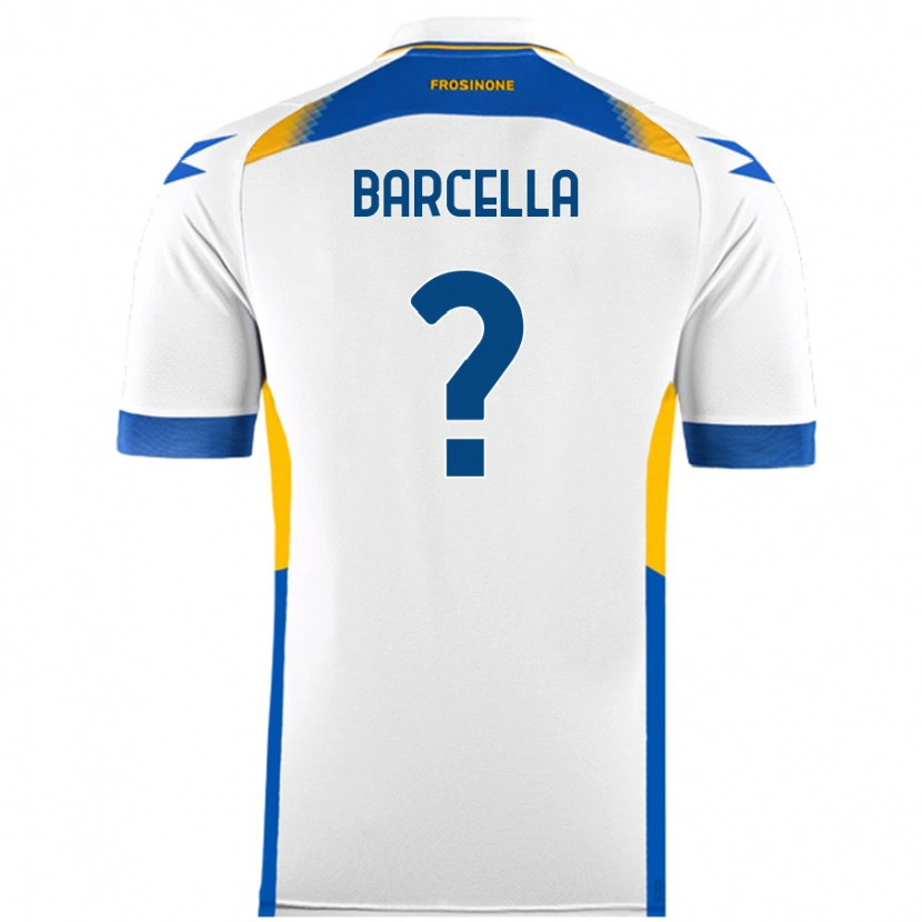 Danxen Kvinder Kevin Barcella #0 Hvid Udebane Spillertrøjer 2024/25 Trøje T-Shirt