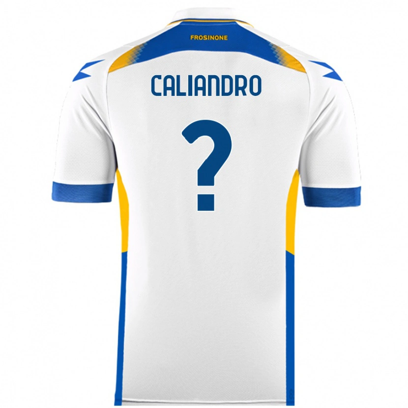 Danxen Kvinder Stanislao Caliandro #0 Hvid Udebane Spillertrøjer 2024/25 Trøje T-Shirt