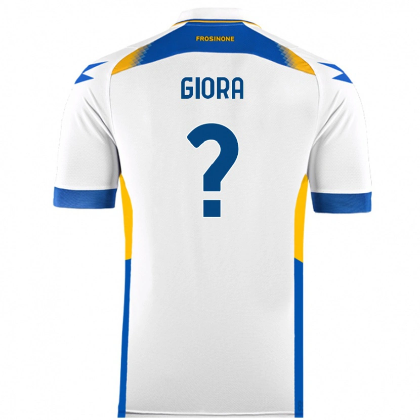 Danxen Kvinder Federico Giora #0 Hvid Udebane Spillertrøjer 2024/25 Trøje T-Shirt