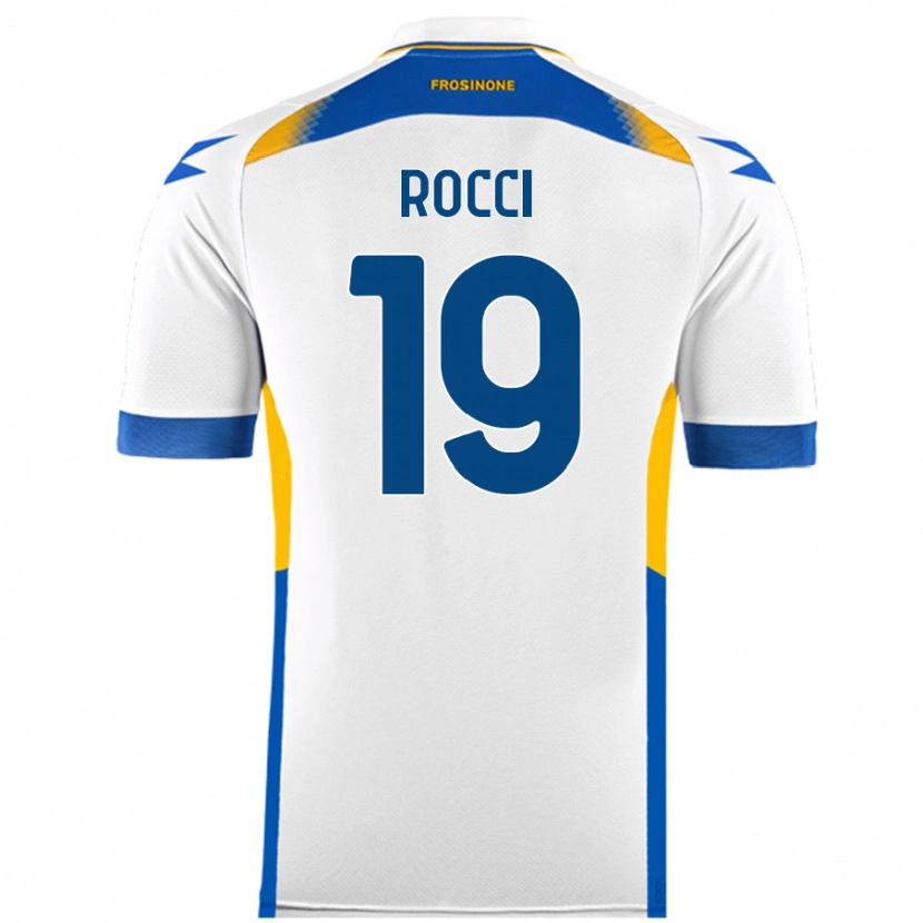 Danxen Kvinder Valerio Rocci #19 Hvid Udebane Spillertrøjer 2024/25 Trøje T-Shirt
