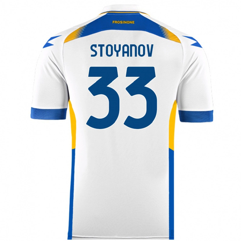 Danxen Kvinder Steliyan Stoyanov #33 Hvid Udebane Spillertrøjer 2024/25 Trøje T-Shirt