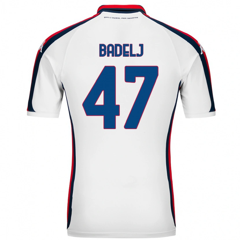 Danxen Kvinder Milan Badelj #47 Hvid Udebane Spillertrøjer 2024/25 Trøje T-Shirt