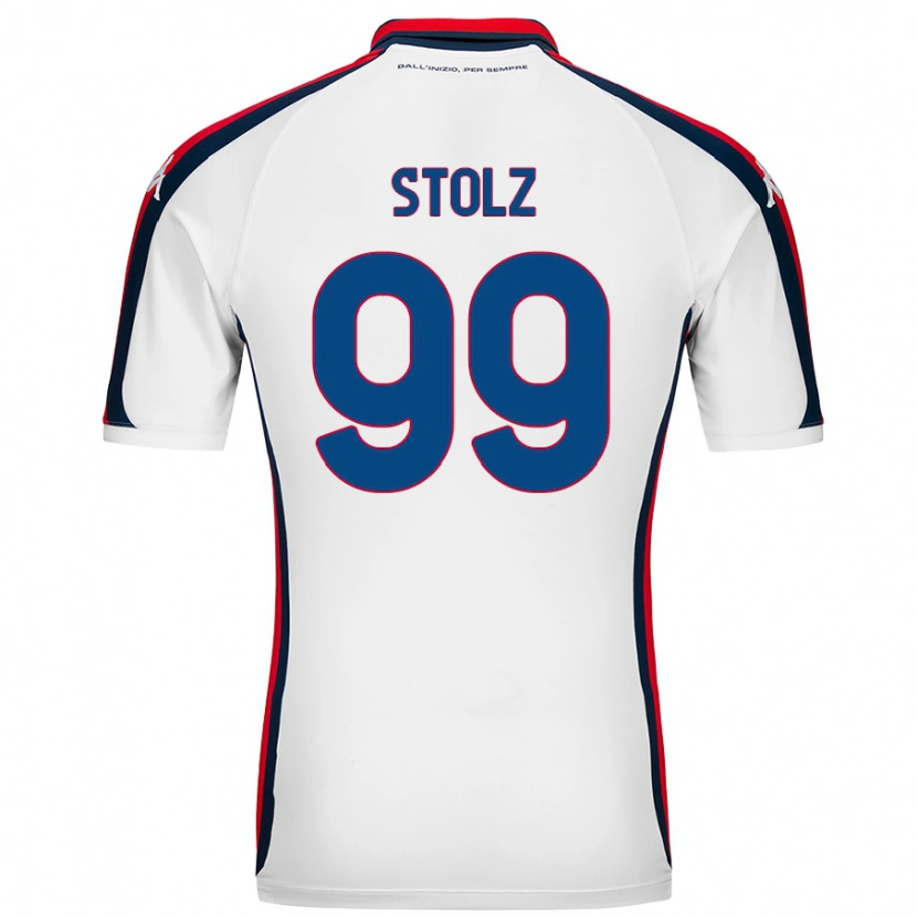 Danxen Kvinder Franz Stolz #99 Hvid Udebane Spillertrøjer 2024/25 Trøje T-Shirt