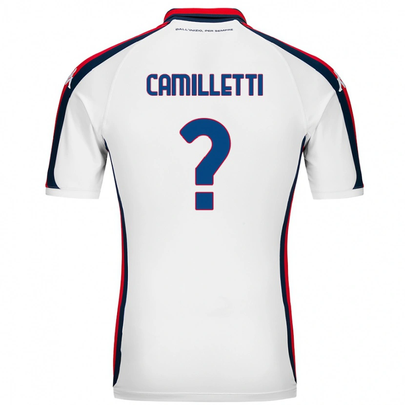 Danxen Kvinder Giovanni Camilletti #0 Hvid Udebane Spillertrøjer 2024/25 Trøje T-Shirt