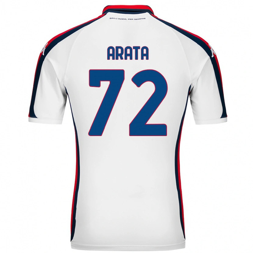Danxen Kvinder Stefano Arata #72 Hvid Udebane Spillertrøjer 2024/25 Trøje T-Shirt