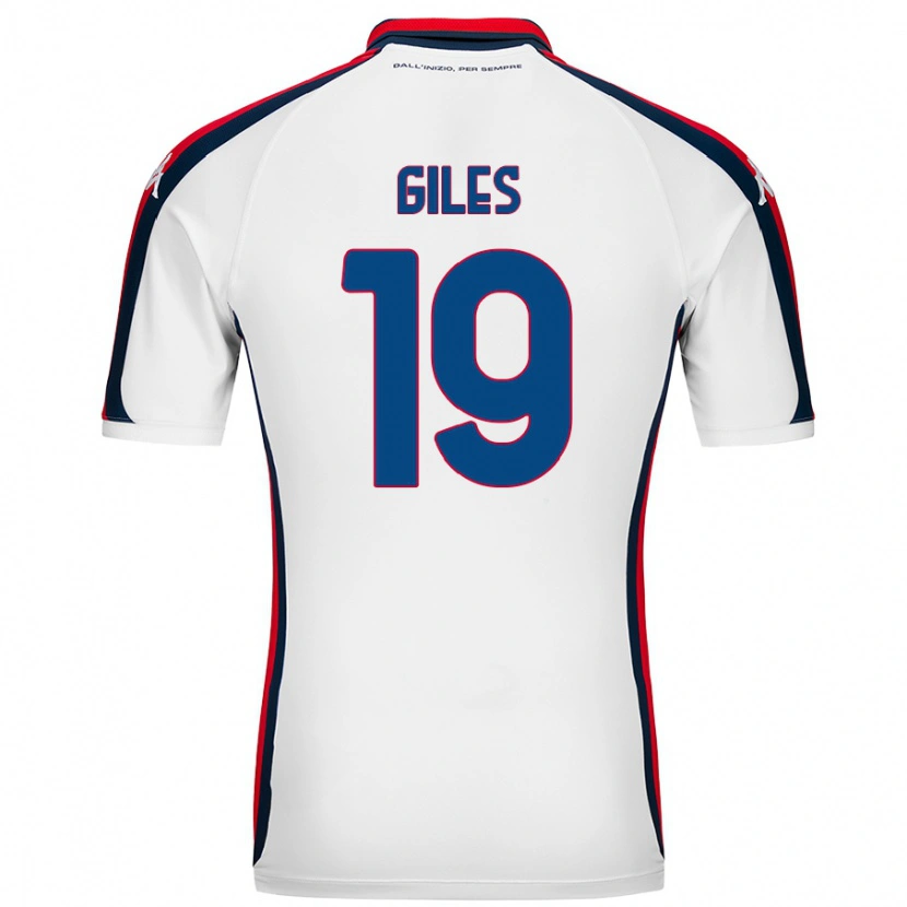 Danxen Kvinder Heidi Giles #19 Hvid Udebane Spillertrøjer 2024/25 Trøje T-Shirt