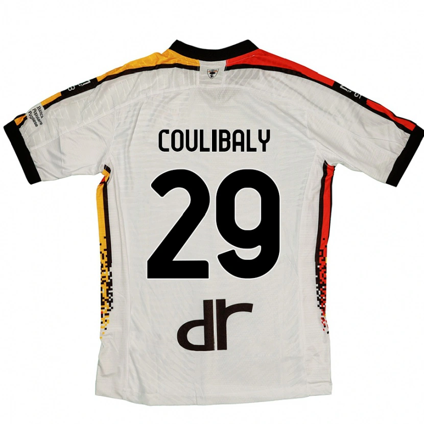 Danxen Kvinder Lassana Coulibaly #29 Hvid Sort Udebane Spillertrøjer 2024/25 Trøje T-Shirt