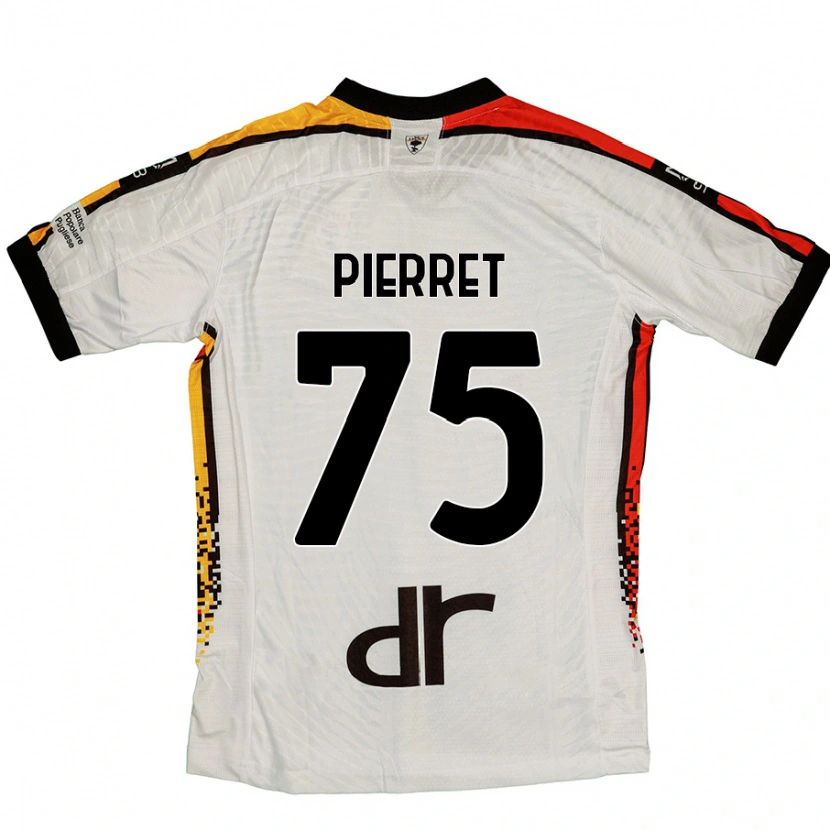 Danxen Kvinder Balthazar Pierret #75 Hvid Sort Udebane Spillertrøjer 2024/25 Trøje T-Shirt