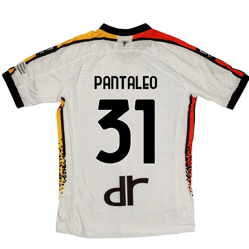 Danxen Kvinder Dario Pantaleo #31 Hvid Sort Udebane Spillertrøjer 2024/25 Trøje T-Shirt