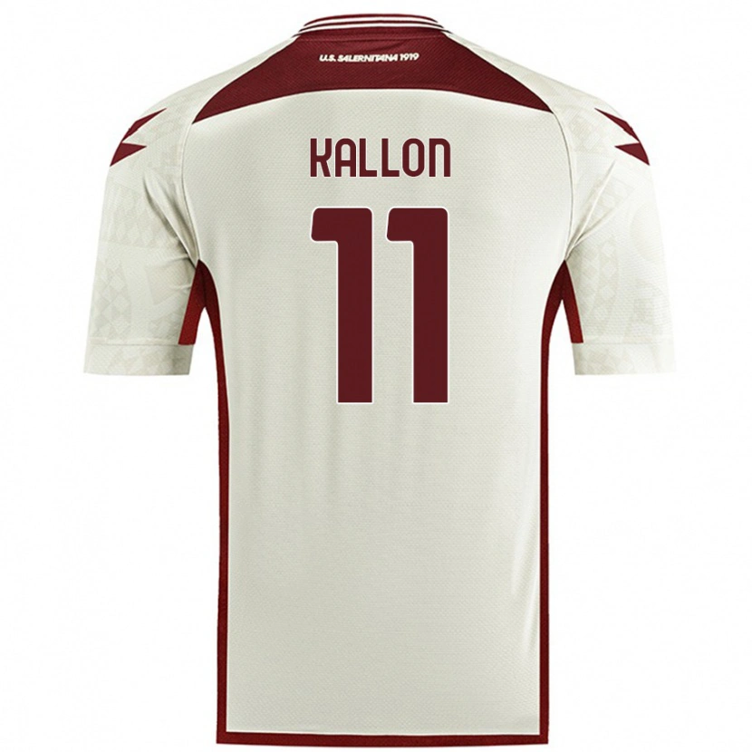 Danxen Kvinder Yayah Kallon #11 Creme Farve Udebane Spillertrøjer 2024/25 Trøje T-Shirt