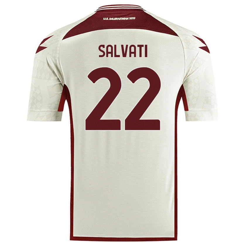 Danxen Kvinder Gregorio Salvati #22 Creme Farve Udebane Spillertrøjer 2024/25 Trøje T-Shirt