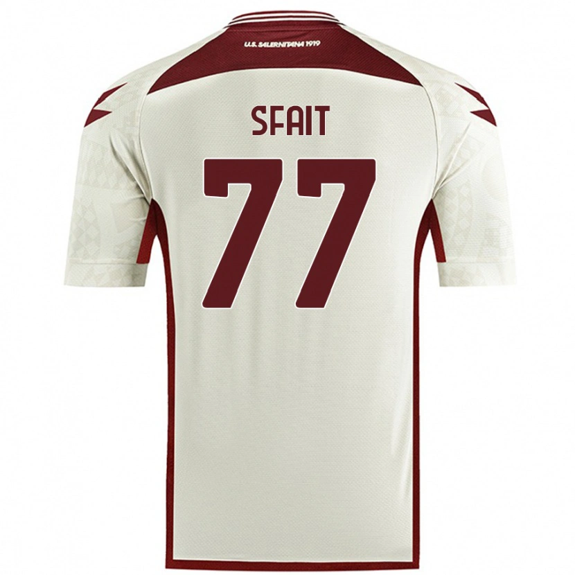 Danxen Kvinder Andres Sfait #77 Creme Farve Udebane Spillertrøjer 2024/25 Trøje T-Shirt