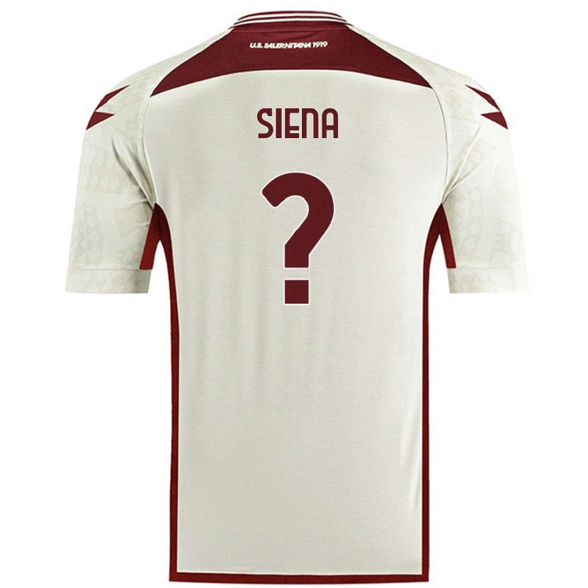 Danxen Kvinder Francesco Siena #0 Creme Farve Udebane Spillertrøjer 2024/25 Trøje T-Shirt