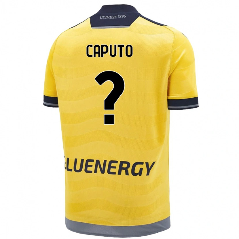 Danxen Kvinder Luigi Caputo #0 Gylden Udebane Spillertrøjer 2024/25 Trøje T-Shirt