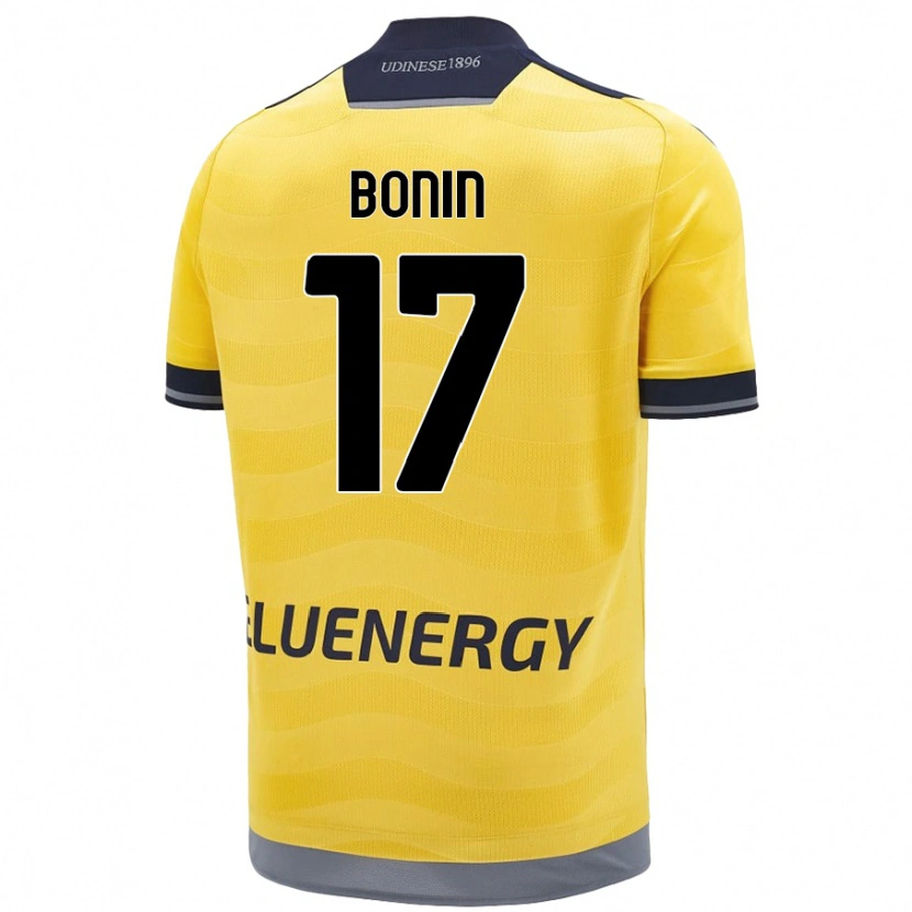 Danxen Kvinder Luca Bonin #17 Gylden Udebane Spillertrøjer 2024/25 Trøje T-Shirt