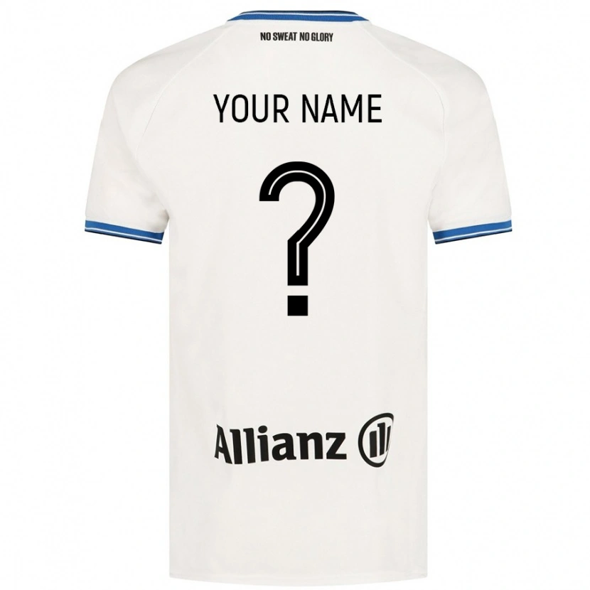 Danxen Kvinder Dit Navn #0 Hvid Udebane Spillertrøjer 2024/25 Trøje T-Shirt