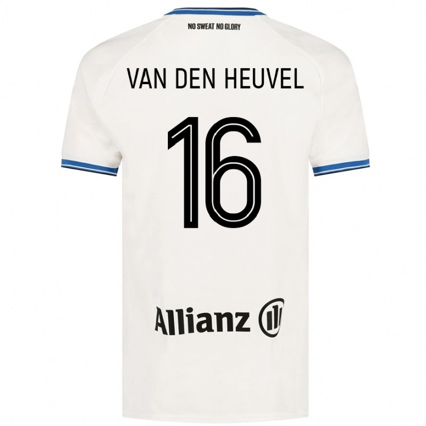 Danxen Kvinder Dani Van Den Heuvel #16 Hvid Udebane Spillertrøjer 2024/25 Trøje T-Shirt