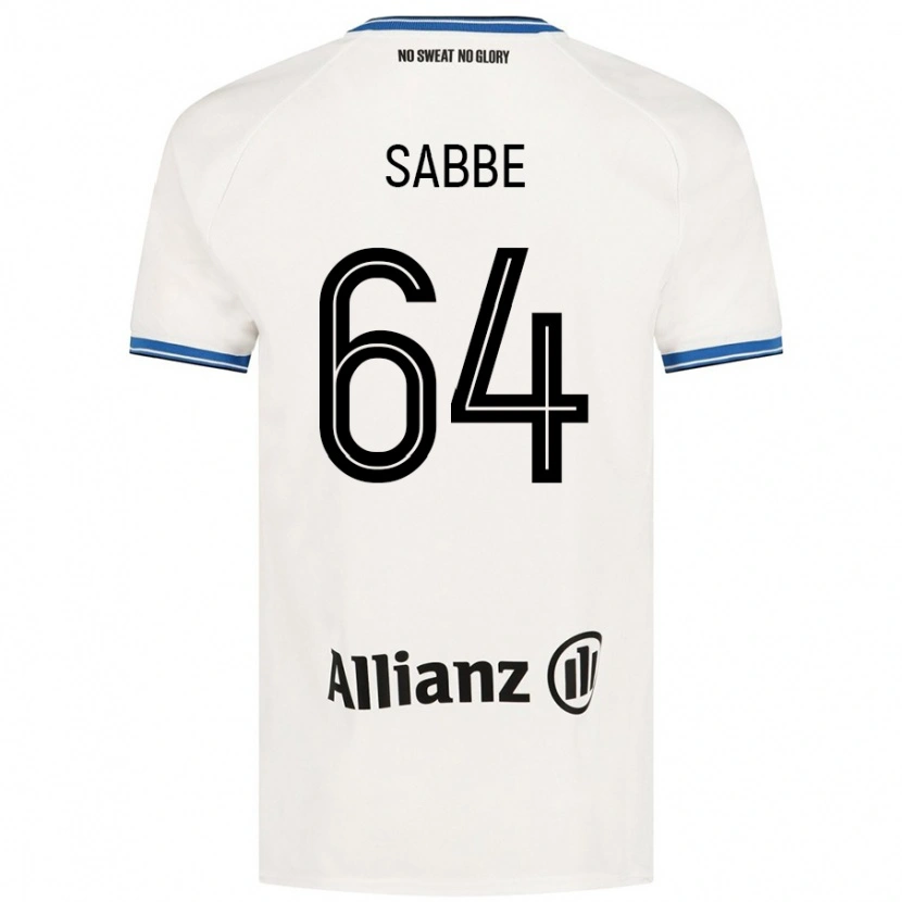 Danxen Kvinder Kyriani Sabbe #64 Hvid Udebane Spillertrøjer 2024/25 Trøje T-Shirt