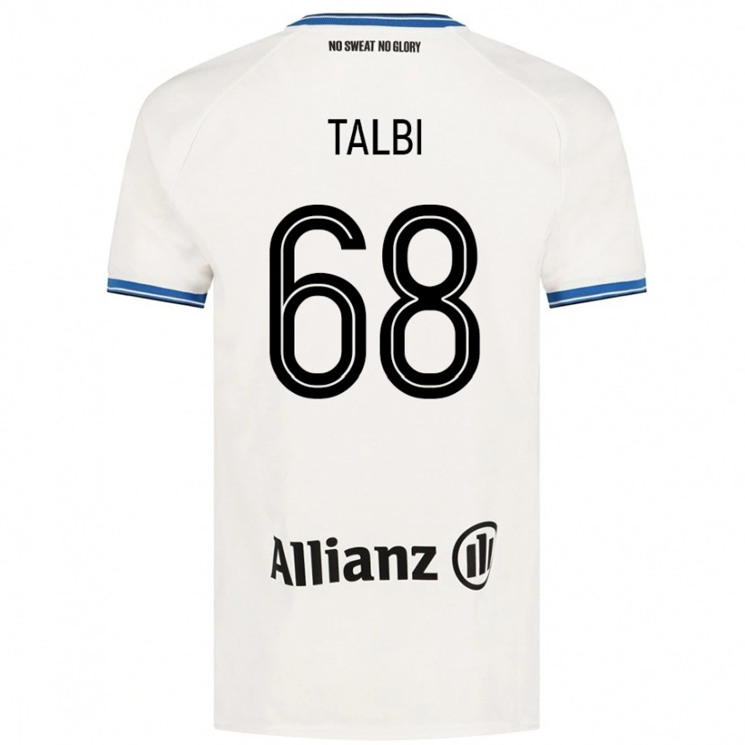 Danxen Kvinder Chemsdine Talbi #68 Hvid Udebane Spillertrøjer 2024/25 Trøje T-Shirt