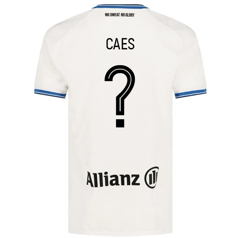 Danxen Kvinder Jippe Caes #0 Hvid Udebane Spillertrøjer 2024/25 Trøje T-Shirt