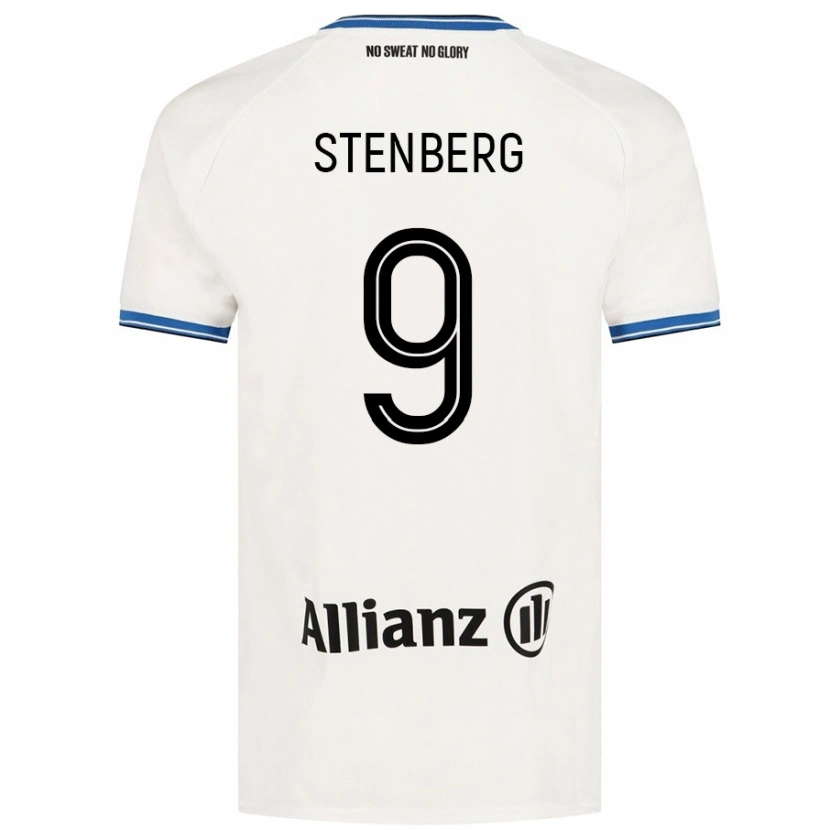 Danxen Kvinder Hanna Stenberg #9 Hvid Udebane Spillertrøjer 2024/25 Trøje T-Shirt