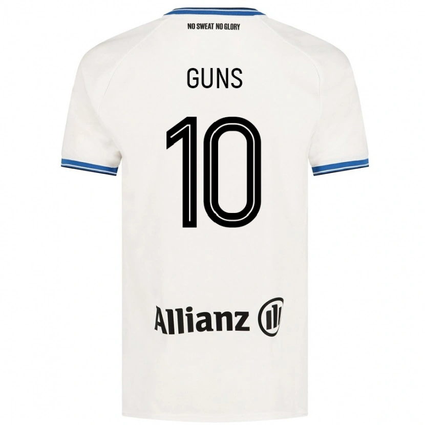 Danxen Kvinder Celien Guns #10 Hvid Udebane Spillertrøjer 2024/25 Trøje T-Shirt