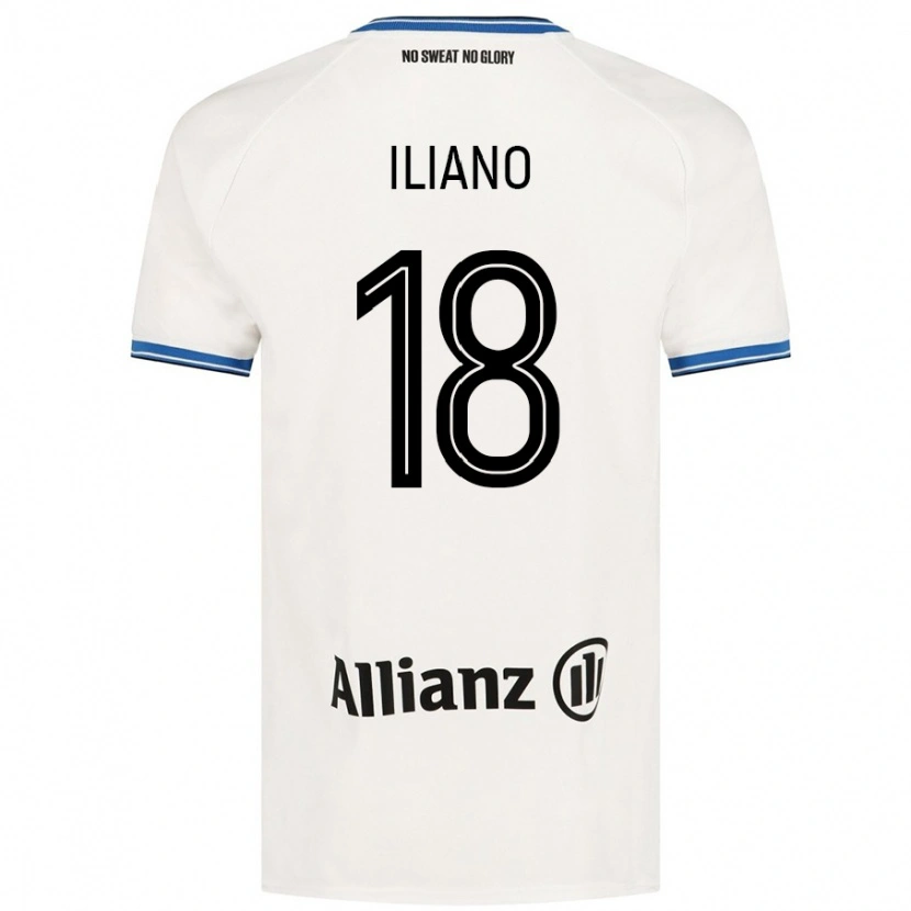 Danxen Kvinder Isabelle Iliano #18 Hvid Udebane Spillertrøjer 2024/25 Trøje T-Shirt