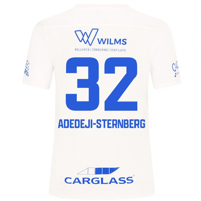 Danxen Kvinder Noah Adedeji-Sternberg #32 Hvid Udebane Spillertrøjer 2024/25 Trøje T-Shirt